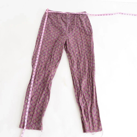 Vintage L.L. Bean Purple  with Shape Design Pants Med - Picture 5 of 14